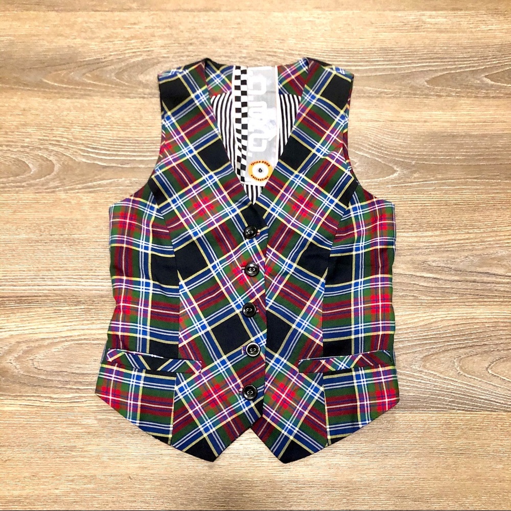 L.A.M.B. by Gwen Stefani PLAID TAILORED JACKET